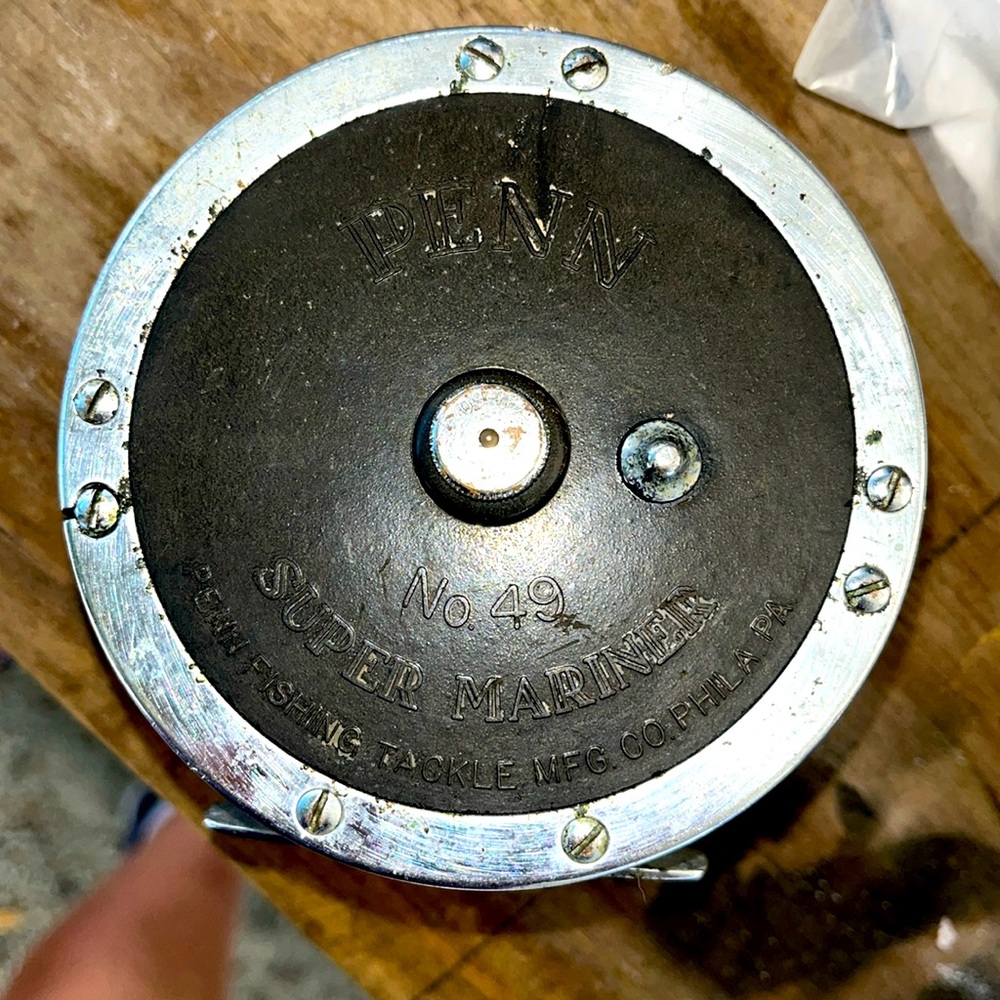 VINTAGE PENN NO. 49 SUPER MARINER DEEP SEA FISHING REEL